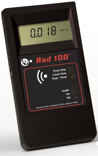 RAD100 detector de radiaciones ionizantes