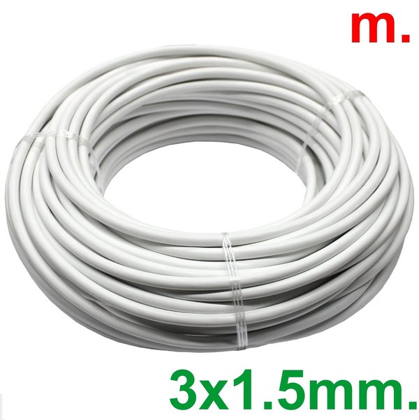 Cable apantallado (H)05VV-F3G - 3 hilos de 1,5mm