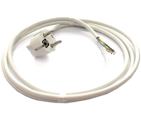 Cable apantallado - sin conector - 2m - blanco