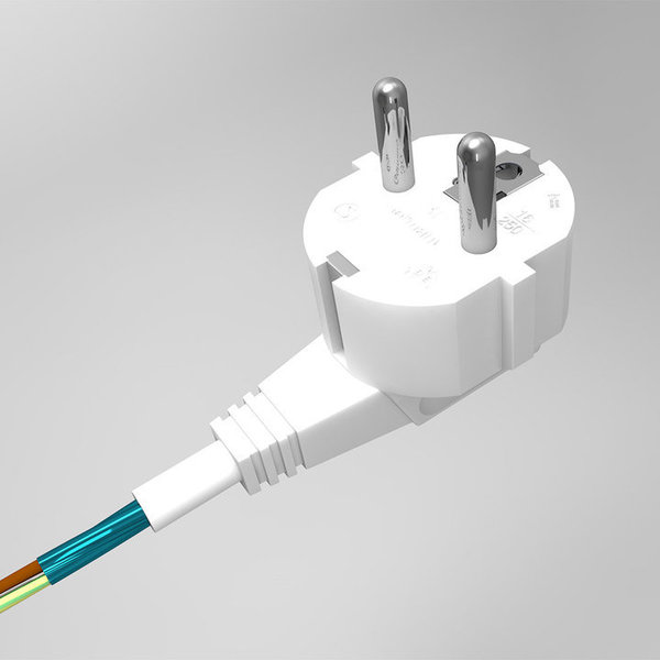 Cable apantallado - sin conector - 2m - blanco