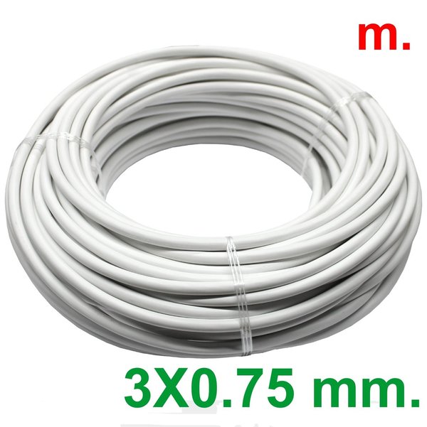 Cable apantallat (H)05VV-F3G | 3 fils de 0,75mm